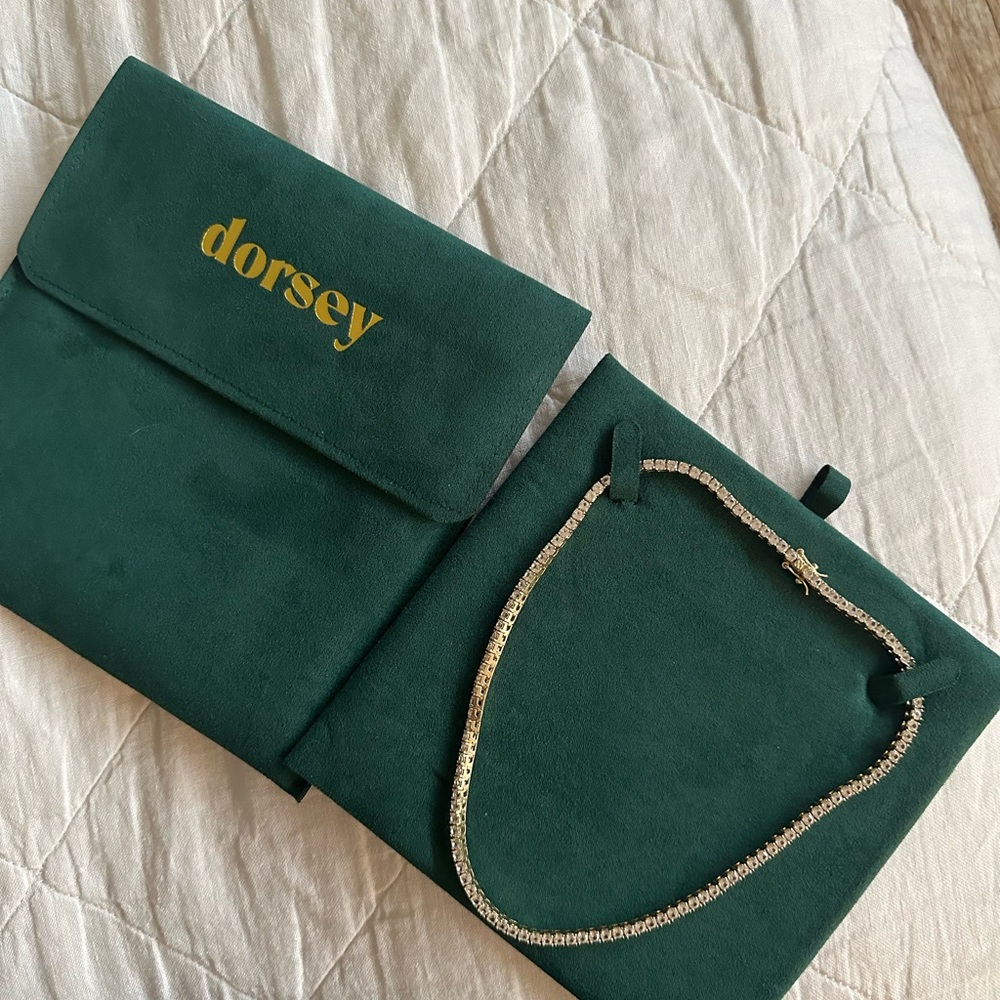 Dorsey lab grown tennis necklace